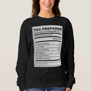 Informationen über die Ernährung von Steuervorbere Sweatshirt
