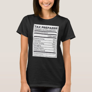 Informationen über die Ernährung von Steuervorbere T-Shirt