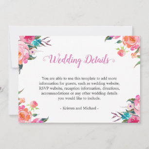 Informationen zu Botanischen Hochzeiten im Wasser Einladung