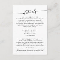 Informationen zu den minimalen modernen Hochzeitss