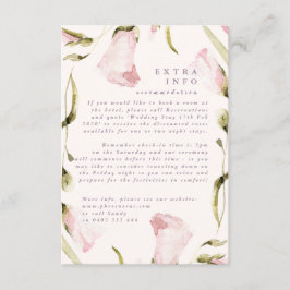 Informationen zu Hochzeiten bei Boho Spring-Wildbl Begleitkarte