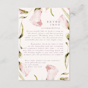 Informationen zu Hochzeiten bei Boho Spring-Wildbl Begleitkarte