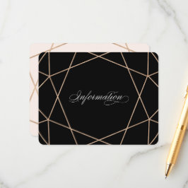 Informationen zu Hochzeiten von Diamond Gemstone M Begleitkarte