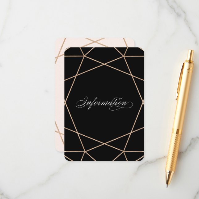 Informationen zu Hochzeiten von Diamond Gemstone M Begleitkarte (Vorderseite/Rückseite Beispiel)