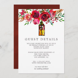 Informationen zu Hochzeiten von Wasserfarben Einladung