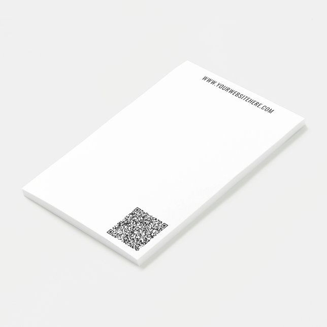 Informationen zu Ihrem QR-Code und Anmerkungen zum Post-it Klebezettel (angewinkelt)