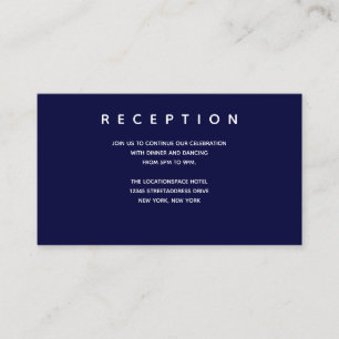 Informationen zu Micro Wedding Dark Blue Small Emp Begleitkarte