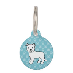 Informationen zu White Staffordshire Bull Terrier  Haustiermarke