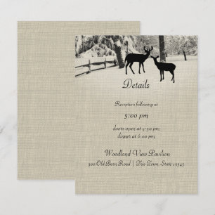 Informationen zum Empfang Winterhirsche Einladung