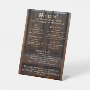 Informationen zum Gästehaus - Ferienvermietung Sockelschild
