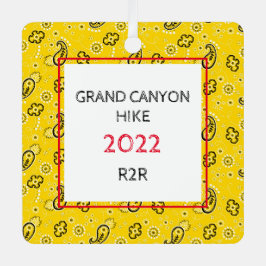 Informationen zum gelben Bandana Red White Custom Ornament Aus Metall