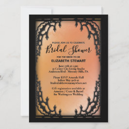 Informationen zum gotischen Brautduscheneinladungs Einladung