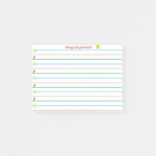 Informationen zum Schreiben von Post-It-Notizen Post-it Klebezettel