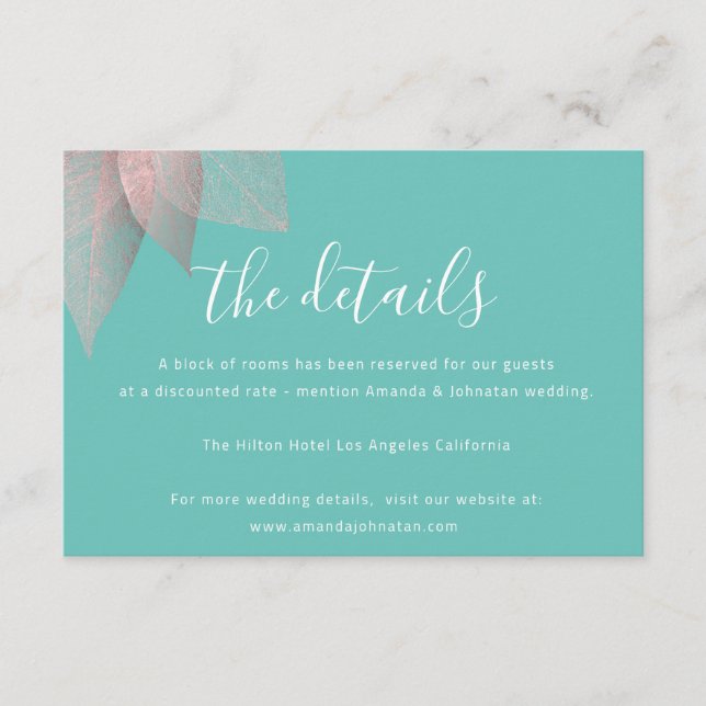 Informationen zur Einschließungskarte Angaben zur  Begleitkarte (Vorderseite)