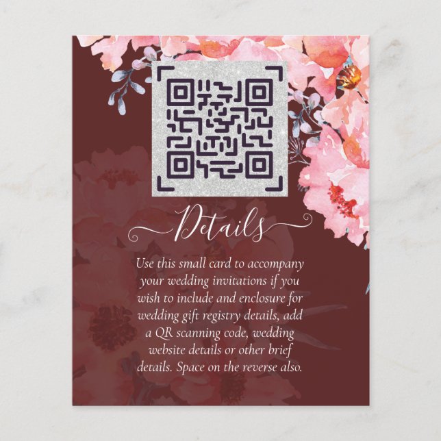 Informationen zur Hochzeitsszenierung im Burgund Q Flyer (Vorne)