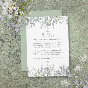 Informationen zur Lage der Floral Begleitkarte