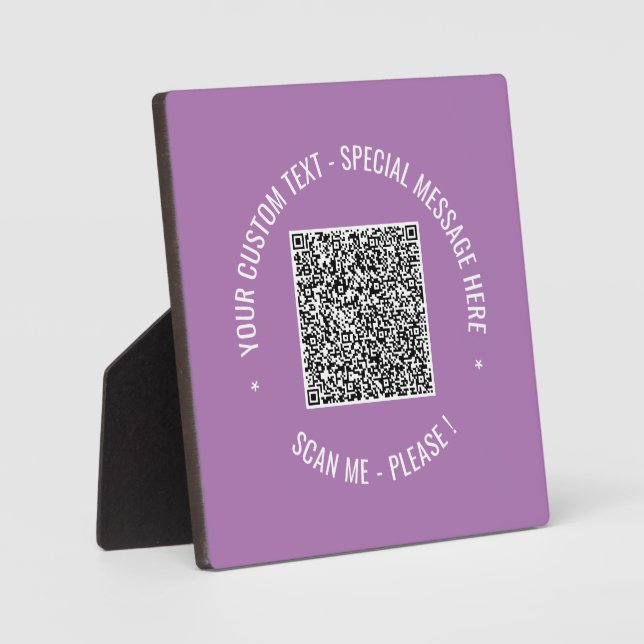 Informationen zur QR-Codeprüfung Benutzerdefiniert Fotoplatte (Vorderseite)