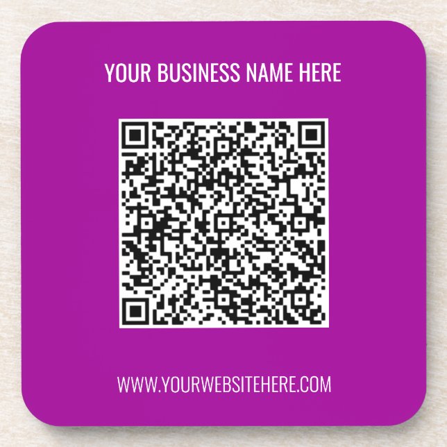 Informationen zur QR-Codeprüfung und zum benutzerd Getränkeuntersetzer (Vorderseite)