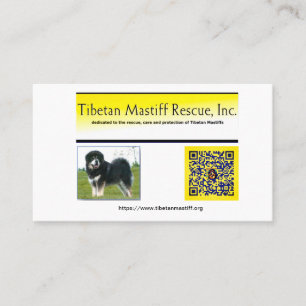Informationen zur Tibetan Mastiff Rescue, Inc. Visitenkarte
