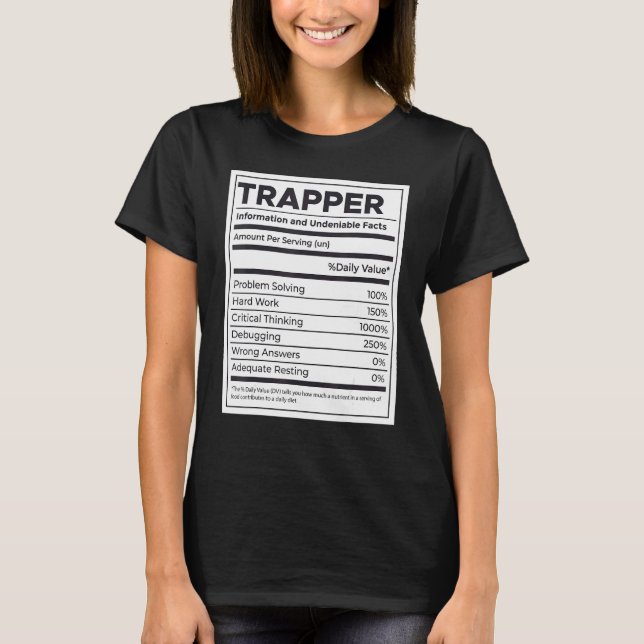 Informationen zur Trapper Nutrition T-Shirt (Vorderseite)