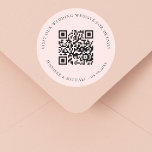 Informationen zur uAwg der QR-Website für Hochzeit Runder Aufkleber<br><div class="desc">Fügen Sie Ihre URL für Ihre Hochzeitswebsite hinzu. Für Informationen,  Details,  Online-uAwg. Eine Rose Gold,  rot gefärbt.</div>