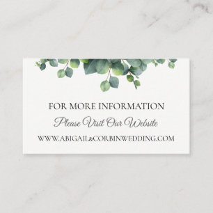 Informationen zur Website Eukalyptus Bouquet Weddi Begleitkarte