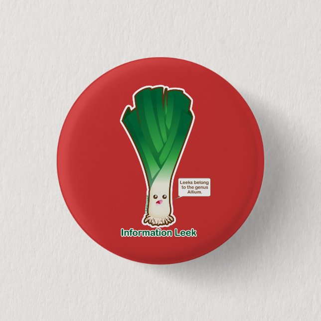 Informations-Porree Button (Vorderseite)