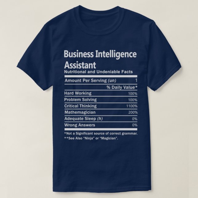 Informationsassistent - Ernährungsfaktoren T-Shirt (Design vorne)