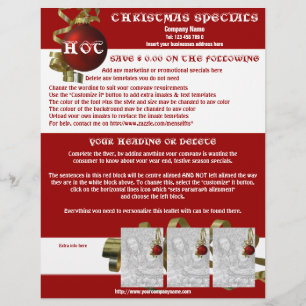Informationsbroschüren zum Weihnachtsgeschäft für  Flyer