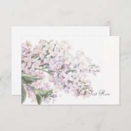 Informationskarte für Hochzeitspaare Lilac Blooms Begleitkarte
