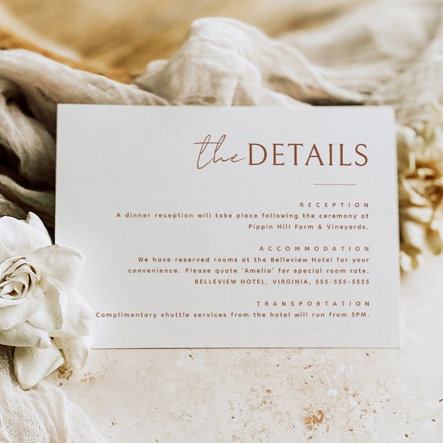 Informationskarte für Minimalistische Details Mitteilungskarte (Von Creator hochgeladen)