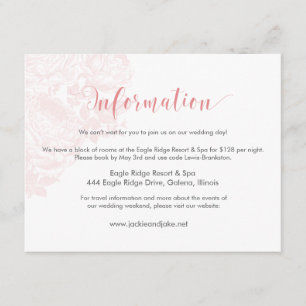 Informationskarte Vintage Rose Pastete: Rose Quarz Begleitkarte