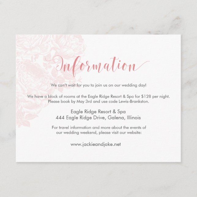 Informationskarte Vintage Rose Pastete: Rose Quarz Begleitkarte (Vorderseite)