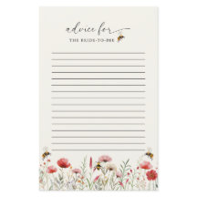 Informationskarten für Brautpartys