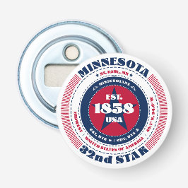 Informationskreis Minnesota Staat Flaschenöffner