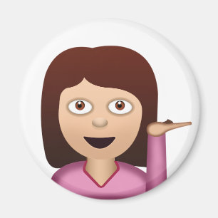 Informationsschalter Person Emoji Magnet