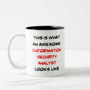 Informationssicherheitsanalyst, phantastisch zweifarbige tasse