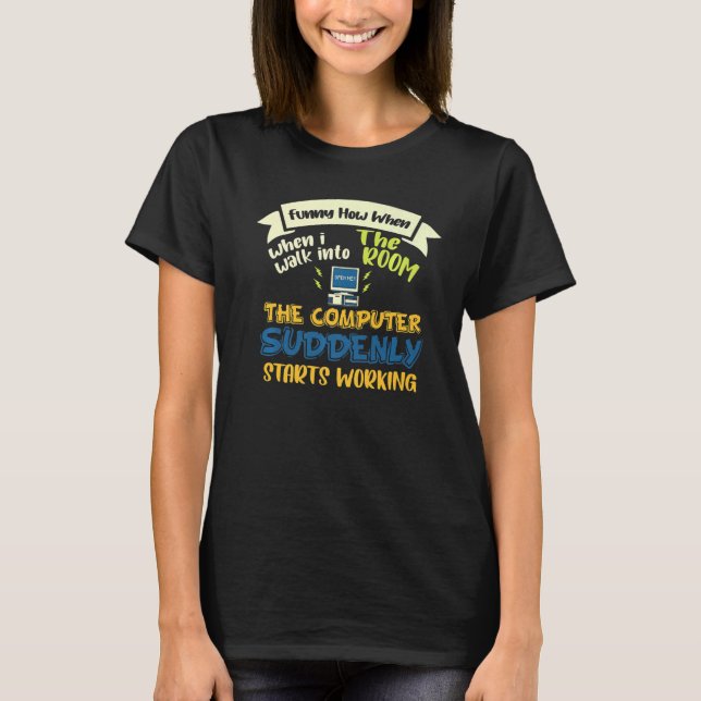 Informationstechnologie Computerprogrammierer Tech T-Shirt (Vorderseite)