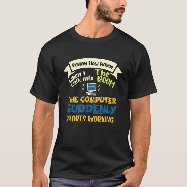 Informationstechnologie Computerprogrammierer Tech T-Shirt (Vorderseite)