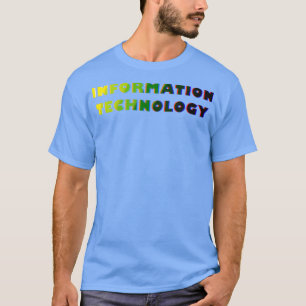 Informationstechnologie Grad ShinyGlitchy Text T-Shirt