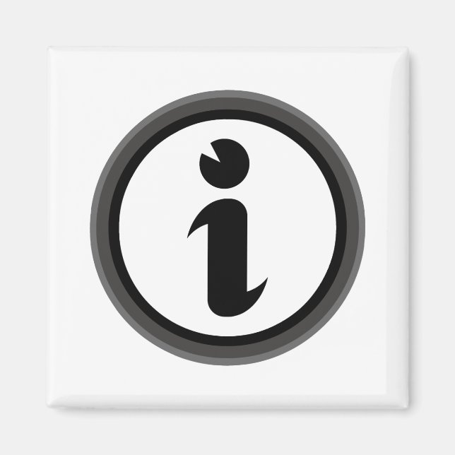 Informationszeichen Magnet (Vorne)