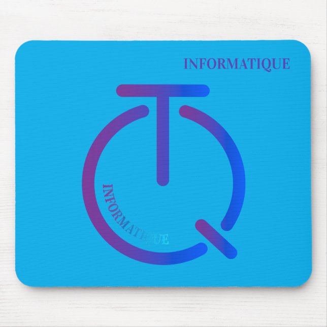 informatique tech logo mousepad (Vorne)