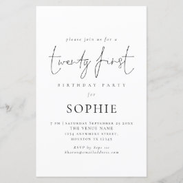 Informelle Ausschreibung 21. Geburtstag Party Einl