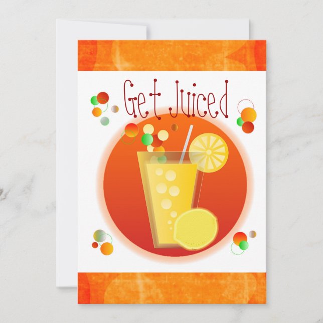 Informelle Cocktail-Party Einladung (Vorderseite)