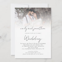 Informelle Schrift QR-Code Foto-Overlay-Hochzeit