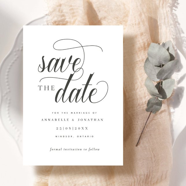 Informelle Schrift-Typografie Save The Date (Von Creator hochgeladen)