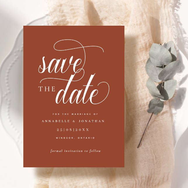 Informelle Schrifttypografie Save The Date (Von Creator hochgeladen)