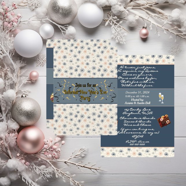 Informelle Silvester-Party Einladung (Von Creator hochgeladen)