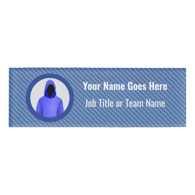 InfoSec Hacker-Logo für die Verteidigung - Sondera Namenschild (Vorderseite)