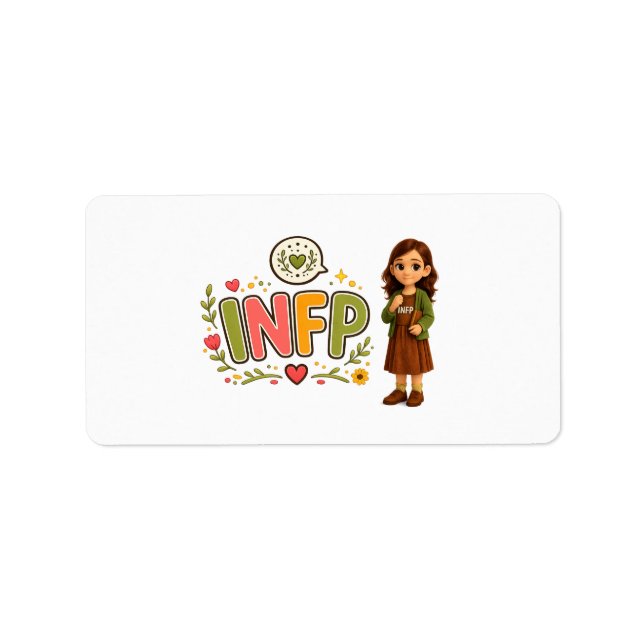 INFP — A Sonhadora Criativa Adressaufkleber (Vorne)